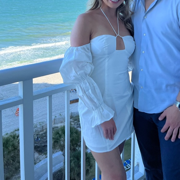 Revolve more to come Maxine white off the shoulder dress, worn once! - Picture 2 of 2